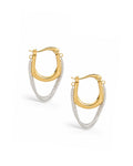 Chain Tassel Hoops